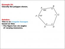 Math Example--Polygons--Polygon Classification: Example 24