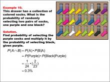 Math Example: Probability: Example 10