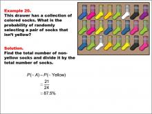 Math Example--Probability Concepts-- Probability: Example 20