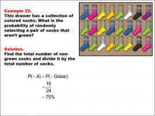 Math Example--Probability Concepts-- Probability: Example 22