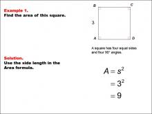Math Example--Area and Perimeter--Quadrilaterals: Example 1