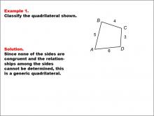 Math Example--Polygons--Quadrilateral Classification: Example 1