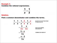 Math Example--Rational Concepts--Rational Expressions: Example 3
