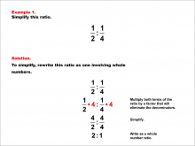 Math Example--Ratios and Rates--Ratios with Fractions--Example 1