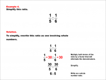 Math Example--Ratios and Rates--Ratios with Fractions--Example 4