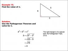 Math Example--Right Triangles-- Example 15