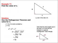 Math Example--Right Triangles-- Example 17