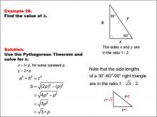 Math Example--Right Triangles-- Example 26