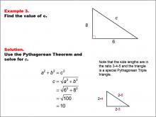 Math Example--Right Triangles-- Example 3