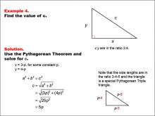 Math Example--Right Triangles-- Example 4