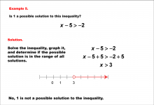 Math Example--Inequalities--Solving One-Variable Inequalities: Example 5