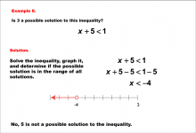 Math Example--Inequalities--Solving One-Variable Inequalities: Example 8