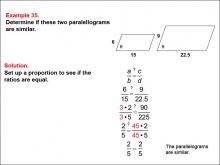 Math Example--Ratios, Proportions, and Percents--Solving Proportions: Example 35