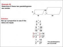 Math Example--Ratios, Proportions, and Percents--Solving Proportions: Example 36