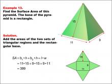 Math Example--Area and Perimeter--Surface Area: Example 13