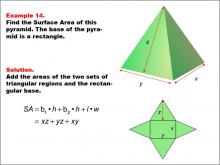Math Example--Area and Perimeter--Surface Area: Example 14