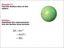 Math Example--Area and Perimeter--Surface Area: Example 17