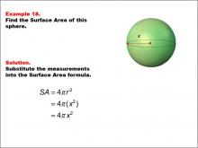 Math Example--Area and Perimeter--Surface Area: Example 18