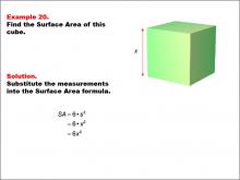 Math Example--Area and Perimeter--Surface Area: Example 20