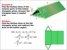 Math Example--Area and Perimeter--Surface Area: Example 8