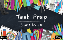 Test Prep Interactive Quiz--Sums to 10
