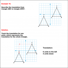 Math Example--Geometric Transformation--Translating Triangles--Example 19