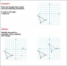 Math Example--Geometric Transformation--Translating Triangles--Example 6
