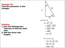 Math Example--Area and Perimeter--Triangles: Example 35