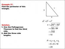 Math Example--Area and Perimeter--Triangles: Example 37