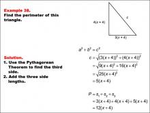 Math Example--Area and Perimeter--Triangles: Example 38