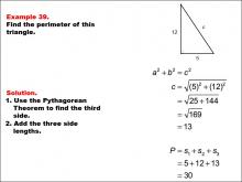 Math Example--Area and Perimeter--Triangles: Example 39