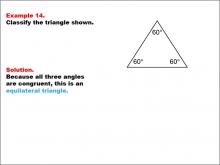 Math Example--Polygons--Triangle Classification: Example 14
