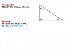 Math Example--Polygons--Triangle Classification: Example 17