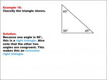 Math Example--Polygons--Triangle Classification: Example 19