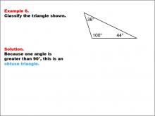 Math Example--Polygons--Triangle Classification: Example 6
