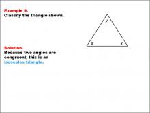 Math Example--Polygons--Triangle Classification: Example 9