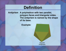 Video Definition 1--3D Geometry--Antiprism