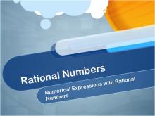 Closed Captioned Video: Rational Numbers: Numerical Expressions with Rational Numbers