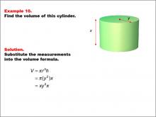 Math Example--Volume Concepts--Calculating Volume: Example 10