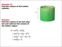 Math Example--Volume Concepts--Calculating Volume: Example 12