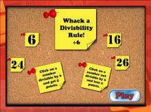 Interactive Math Game--Whack a Divisilbity Rule! 6