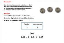 Math Example--Decimal Concepts--Writing Decimals in Expanded Form--Example 1